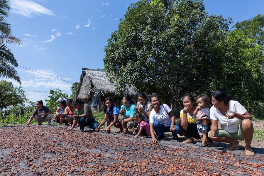 Productoras de cacao en Santa Isabel, Puerto Inca - Huánuco